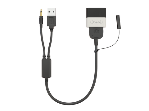 BMW / Mini Cooper Bovee 1000 w/ Y (AUX/USB) Cable included Bluetooth Car Kit Music Interface Adapter for in car iPod Integration